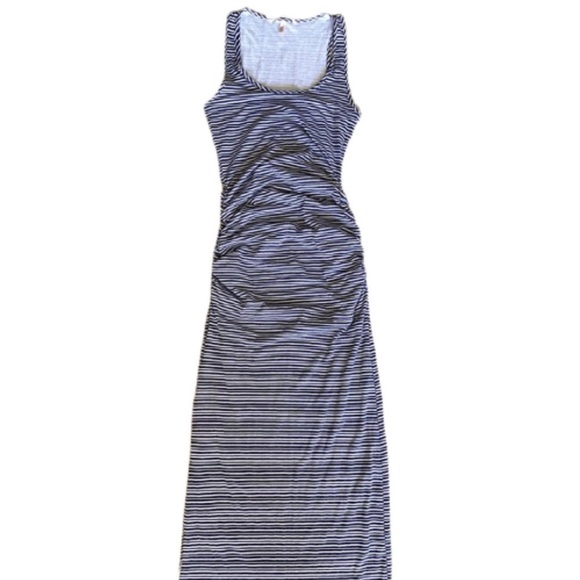 Victoria’s Secret Striped Form-Fitting Ruched Sleeveless Maxi Tank Summe… - Picture 3 of 14